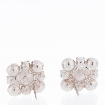 Chanel Crystal CC Earrings Silver 3 of 4