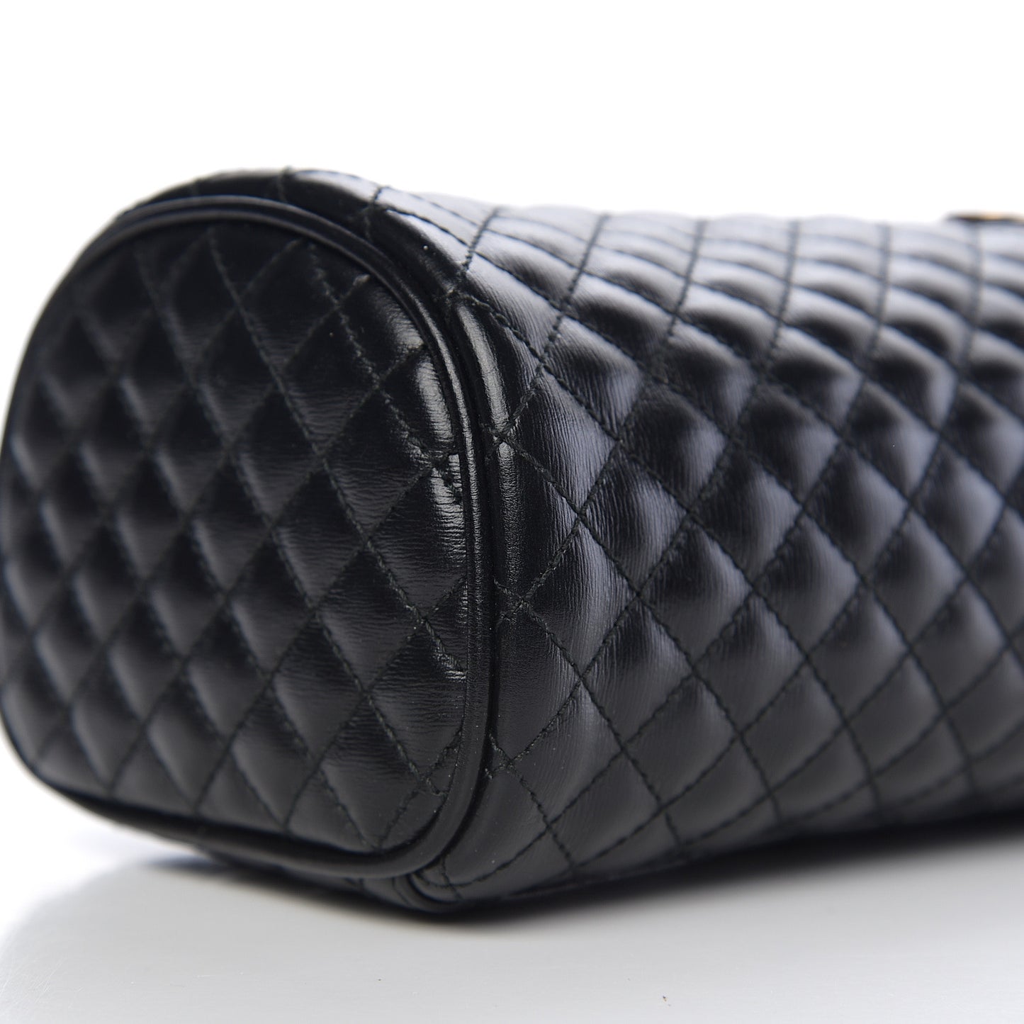 Calfskin Trapuntata Zumi Belt Bag Black