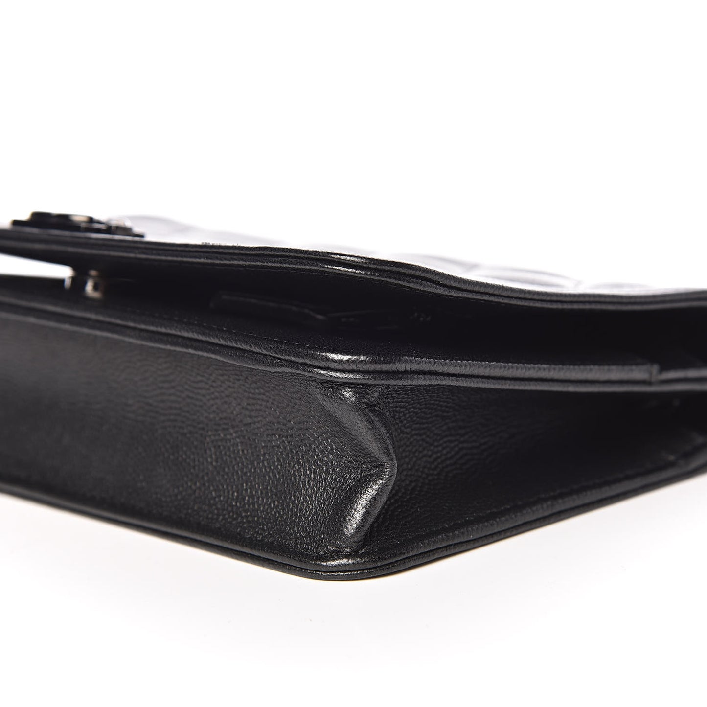 Caviar Quilted Boy Wallet On Chain WOC So Black