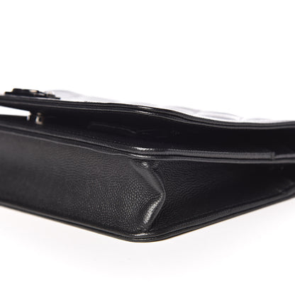 Chanel Caviar Quilted Boy Wallet On Chain WOC So Black 10 of 13