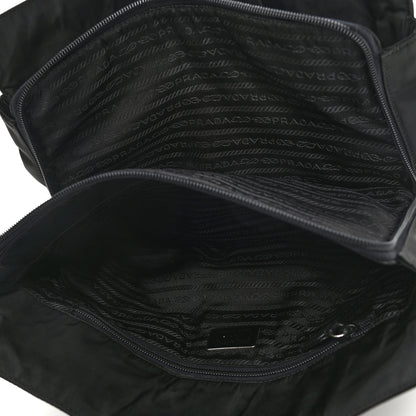 Prada Nylon Tessuto Acciaio Chain Shoulder Bag Black 5 of 10