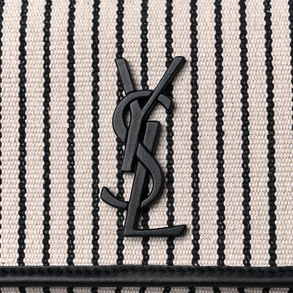 Saint Laurent Cotton Canvas Vintage Calfskin Monogram Medium Niki Chain Satchel 11 of 14