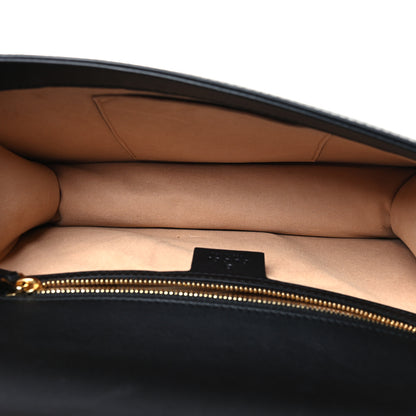 Gucci Velvet GG Monogram Small Sylvie Shoulder Bag Black 4 of 9