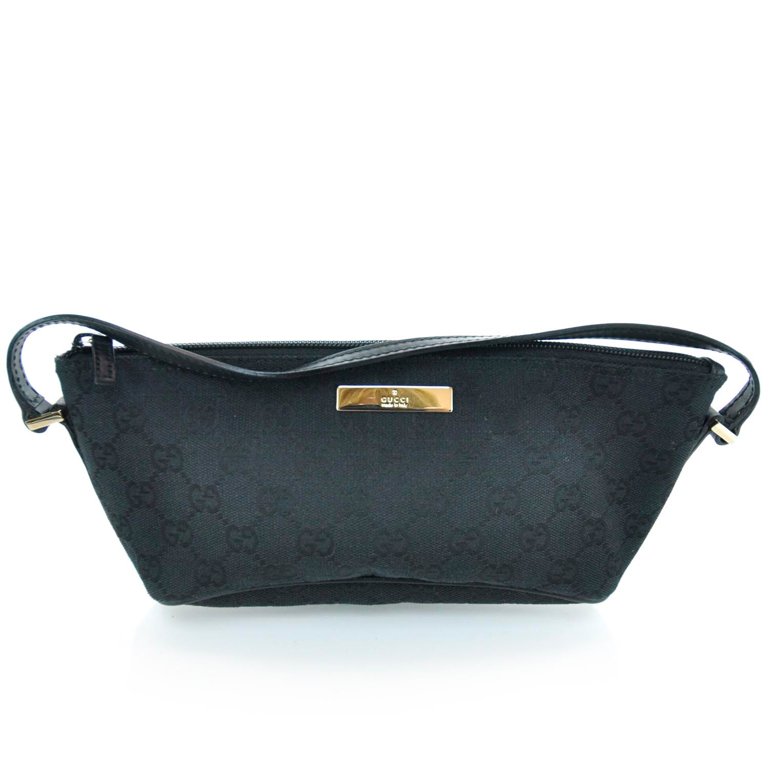 Gucci Monogram Boat Pochette Black 1 of 10