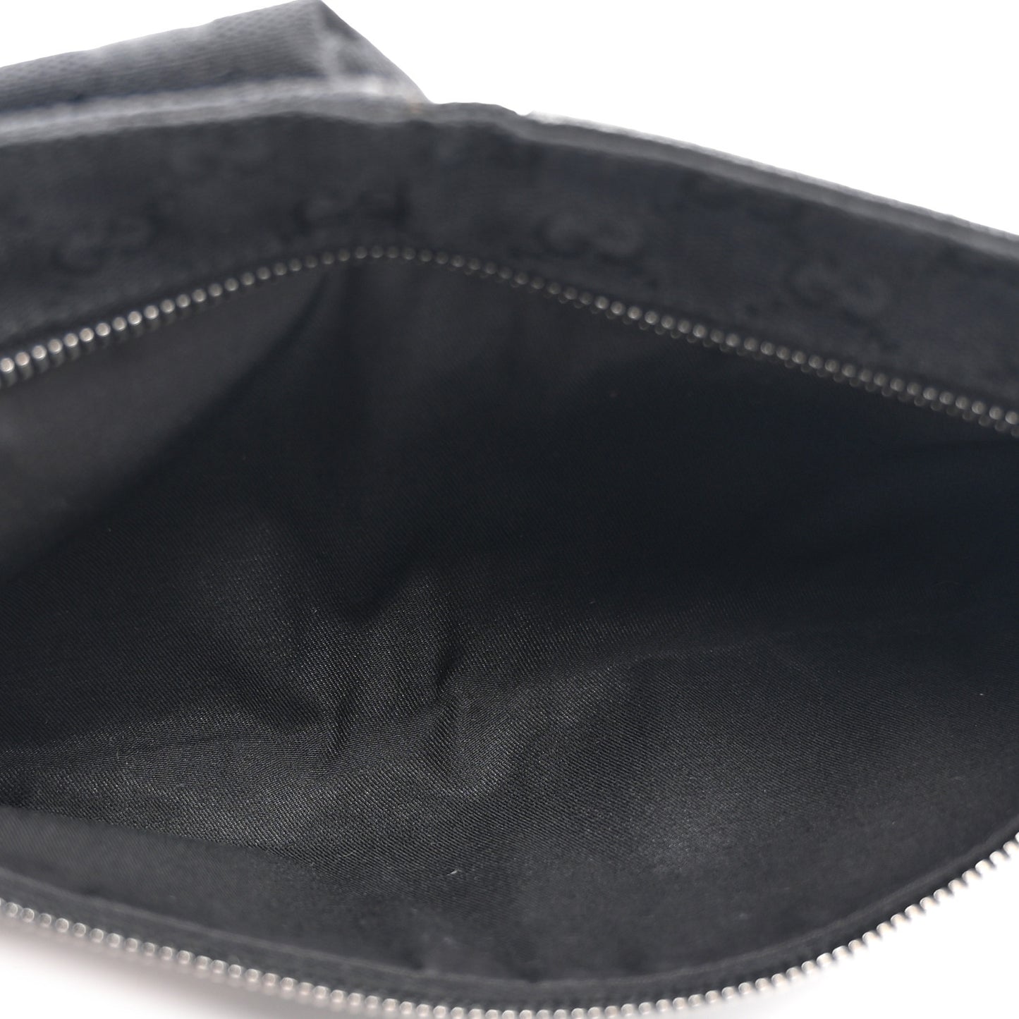 GG Monogram Double Pocket Belt Bag Black