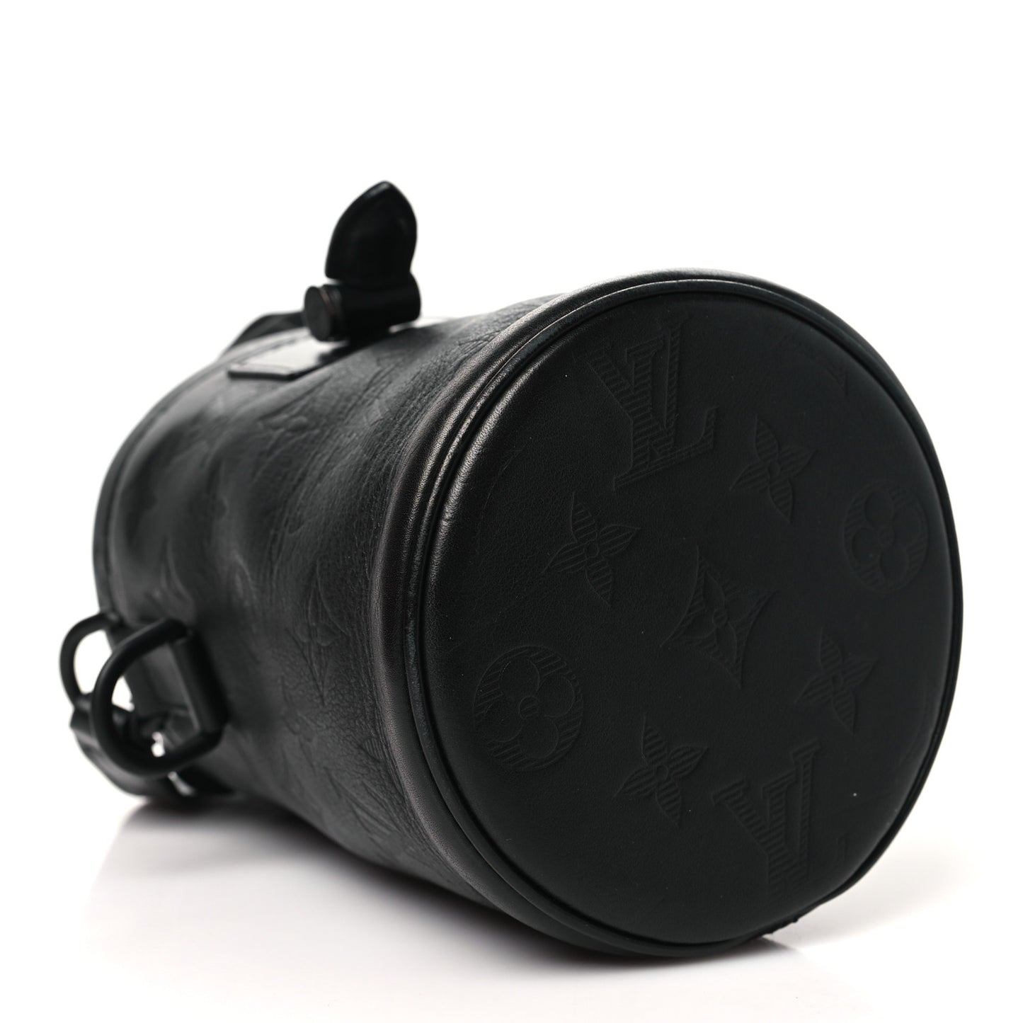 Shadow Monogram Chalk Nano Bag Black