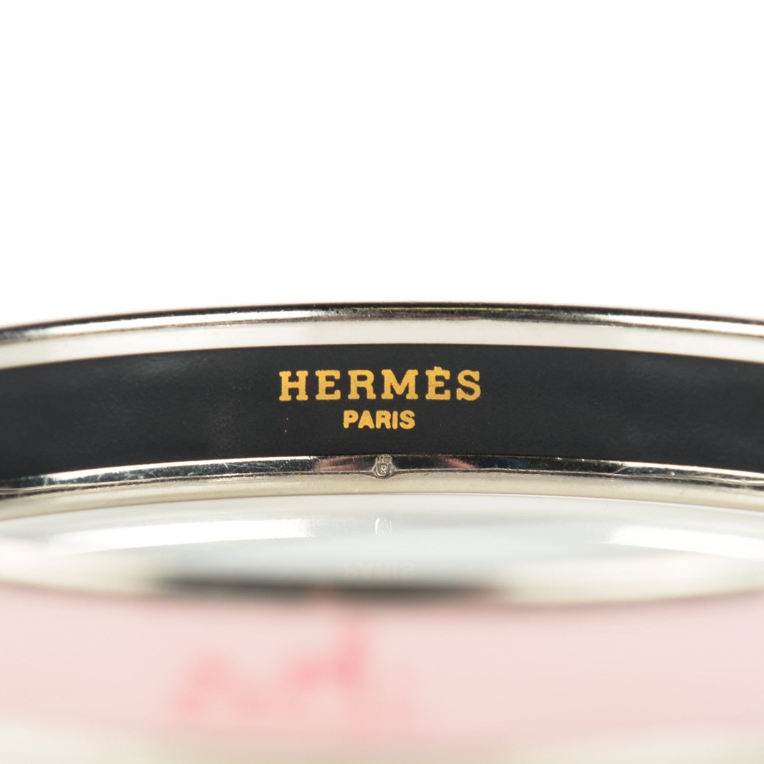 Hermes Enamel Printed Narrow Caleche Bracelet 65 3 of 7