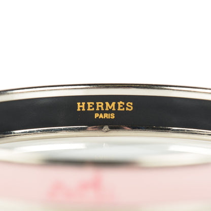 Hermes Enamel Printed Narrow Caleche Bracelet 65 3 of 7