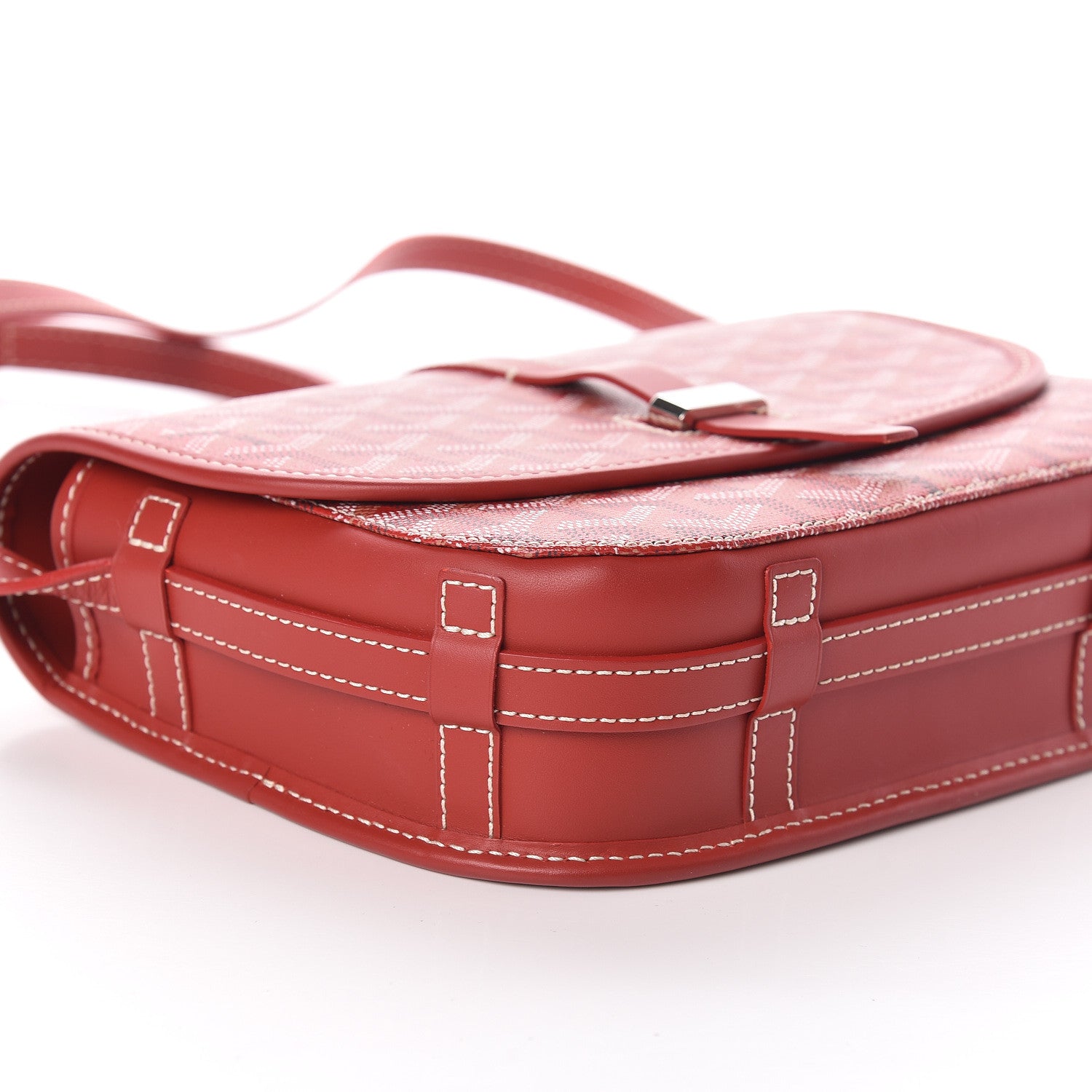 Goyard Goyardine Belvedere II PM Messenger Bag Red 8 of 10