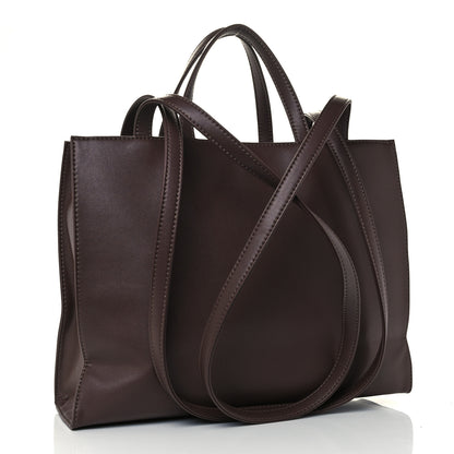 Telfar Vegan Leather Medium Shopping Bag Chocolate 3 of 11