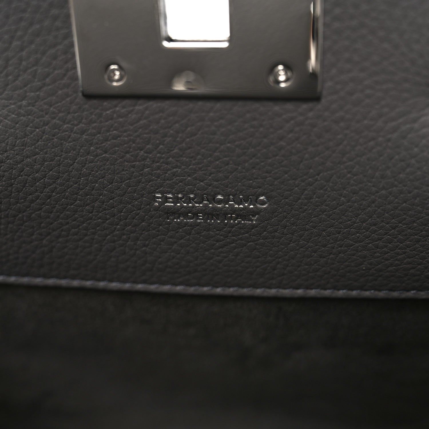 Salvatore Ferragamo Calfskin Medium Studio Soft Bag Grey 7 of 10