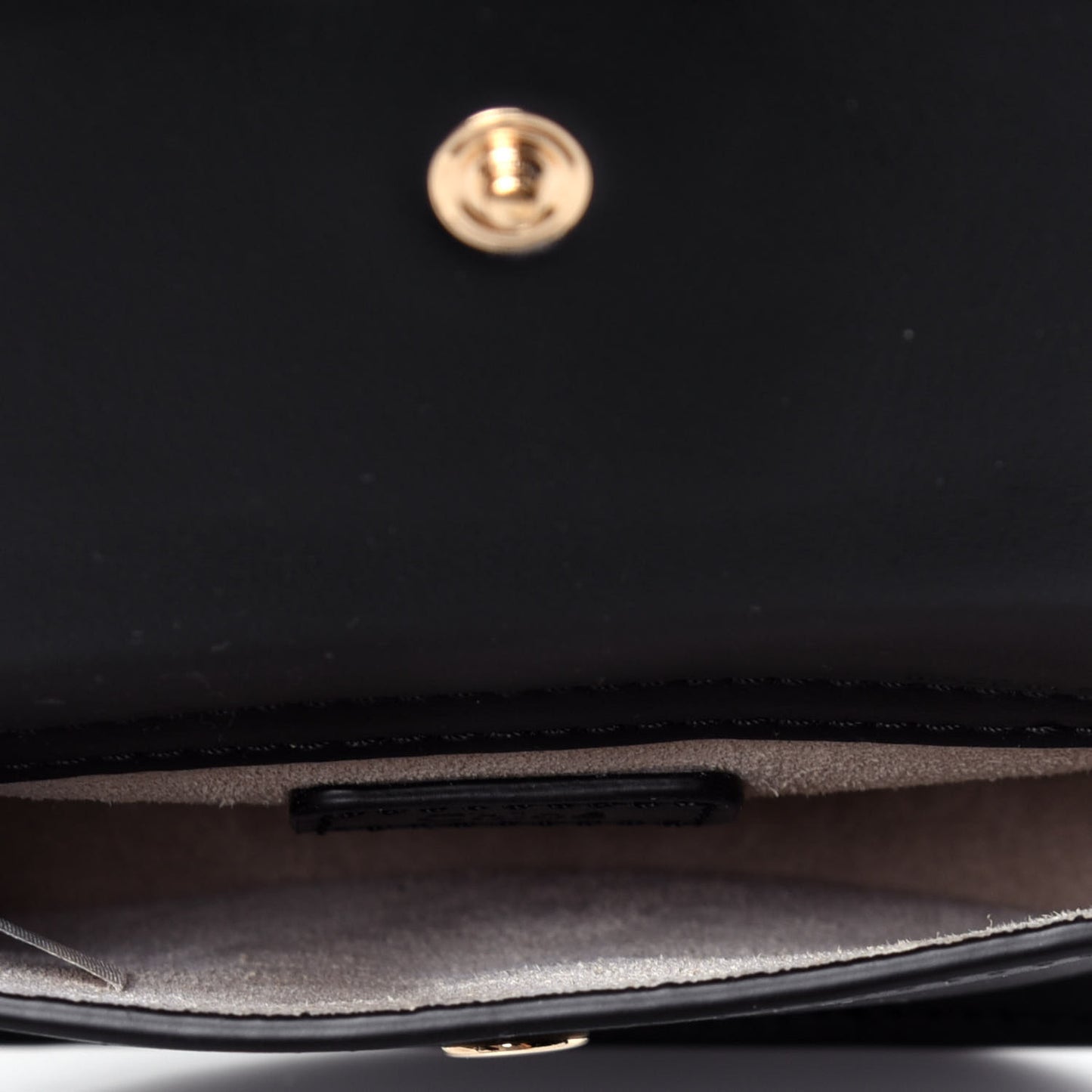 Shiny Calfskin Tess Mini Crossbody Bag Black
