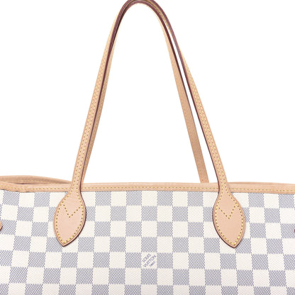 Louis Vuitton Damier Azur Neo Neverfull MM Rose Ballerine 12 of 15