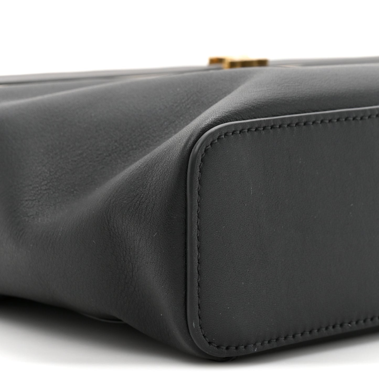 Supple Calfskin Rectangle Bag Black