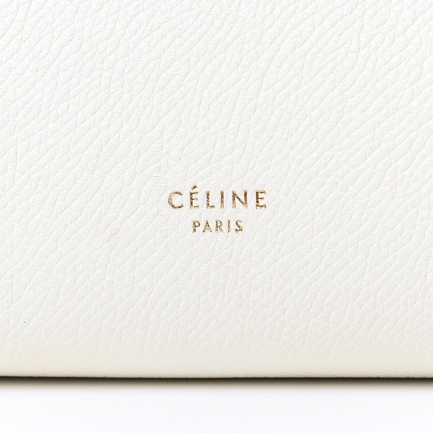 Grained Calfskin Micro Belt Bag White
