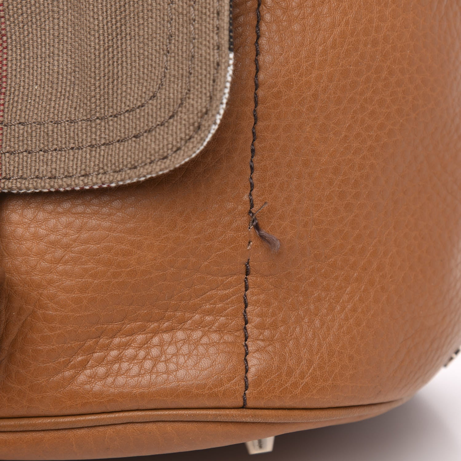 Burberry Canvas Mega Check Medium Kelshall Traveller Hobo Saddle Brown 10 of 12