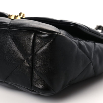 Chanel Lambskin Quilted Large Chanel 19 Flap Black 9 of 9