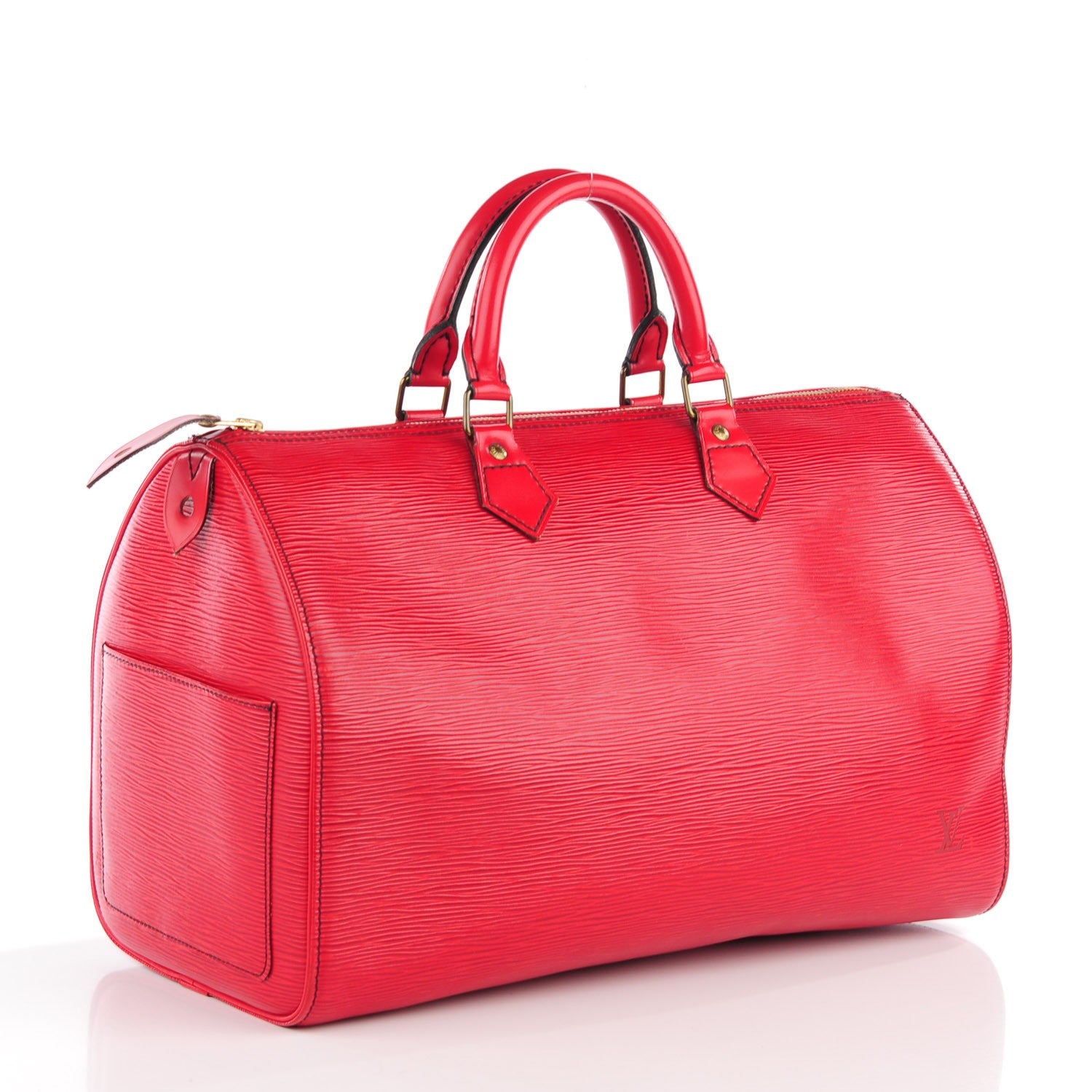Louis Vuitton Epi Speedy 35 Rouge 3 of 7