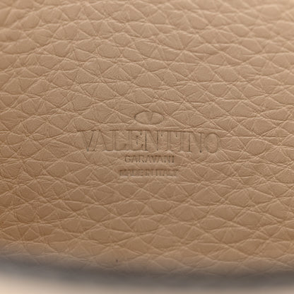 Valentino Garavani Pebbled Calfskin Embroidered Medium Rockstud Flip Lock Crossbody Bag Ivory 6 of 9
