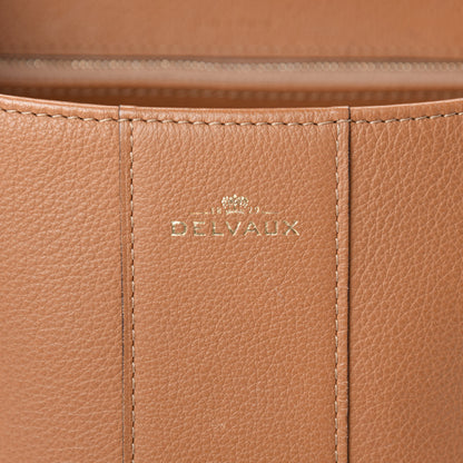 Delvaux Grained Calfskin MM Brillant Satchel Natural 16 of 18