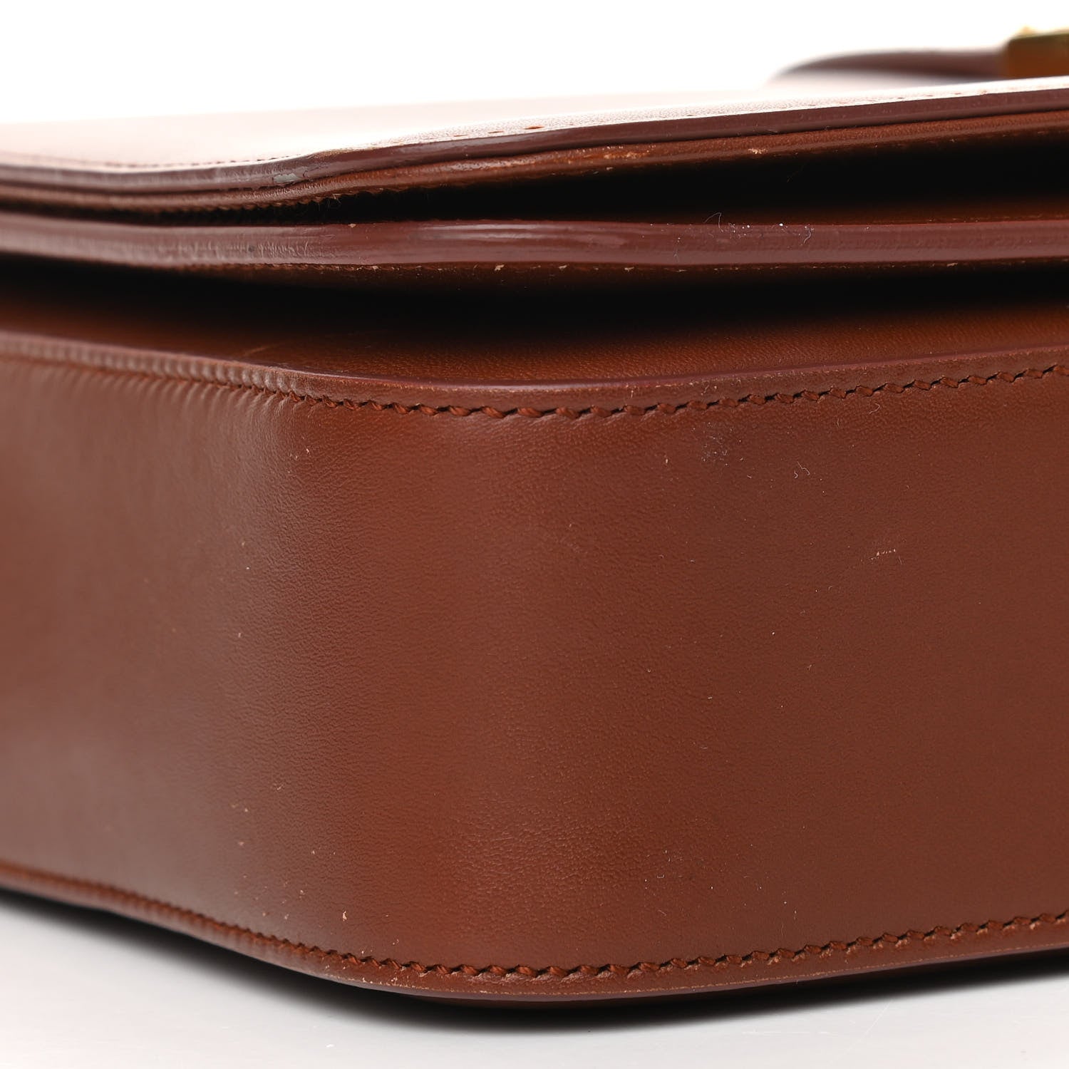 Saint Laurent Smooth Calfskin Medium Classic Monogram Universite Bag Brown 9 of 12
