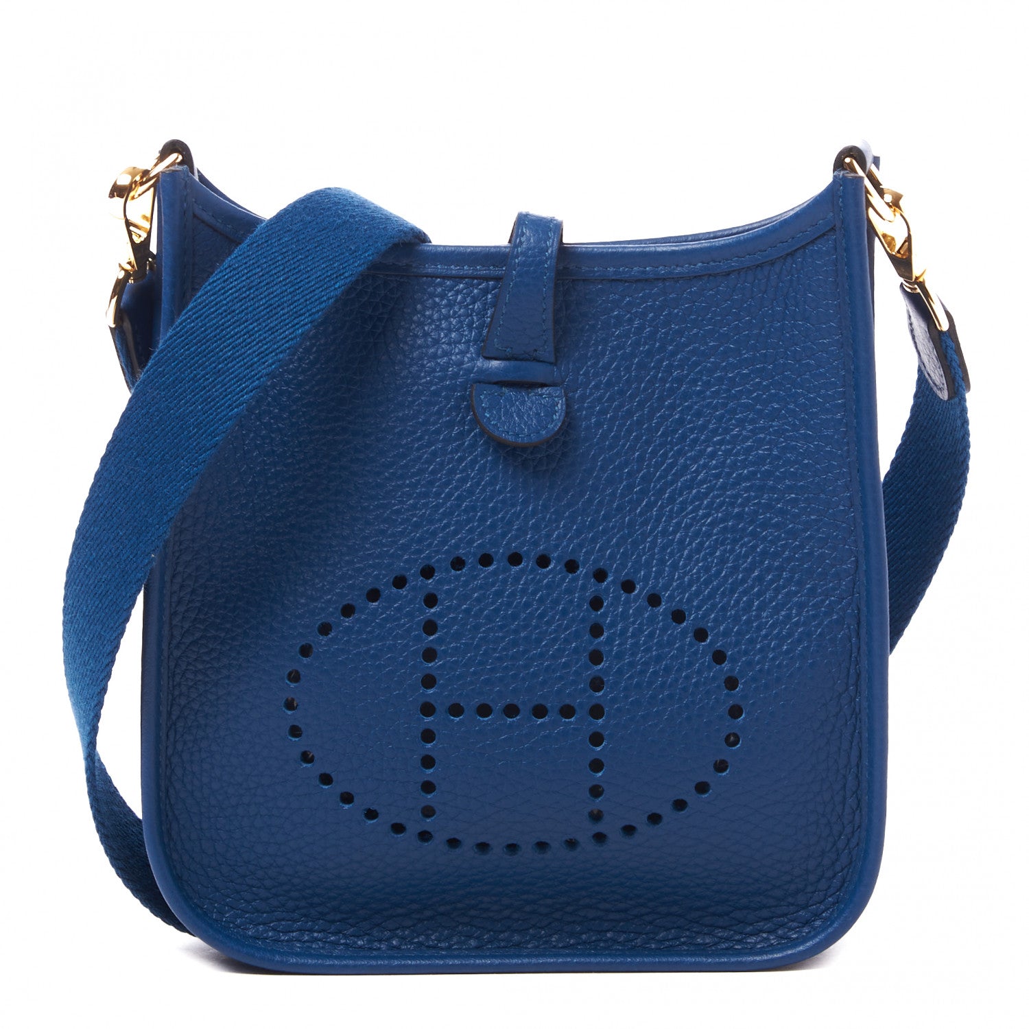 Hermes Taurillon Clemence Evelyne TPM Deep Blue 1 of 8