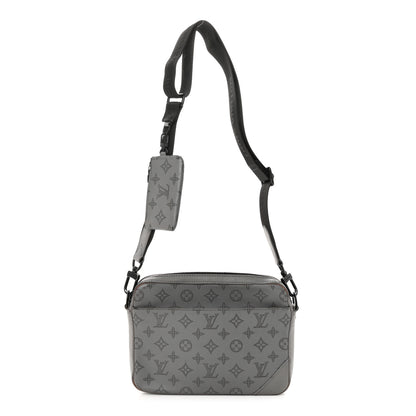 Louis Vuitton Calfskin Monogram Shadow Duo Messenger Anthracite Gray 1 of 14