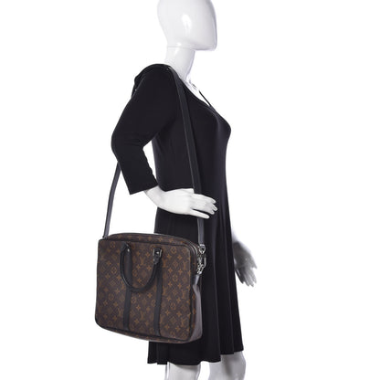 Louis Vuitton Monogram Macassar Porte-Documents Voyage PM 2 of 20