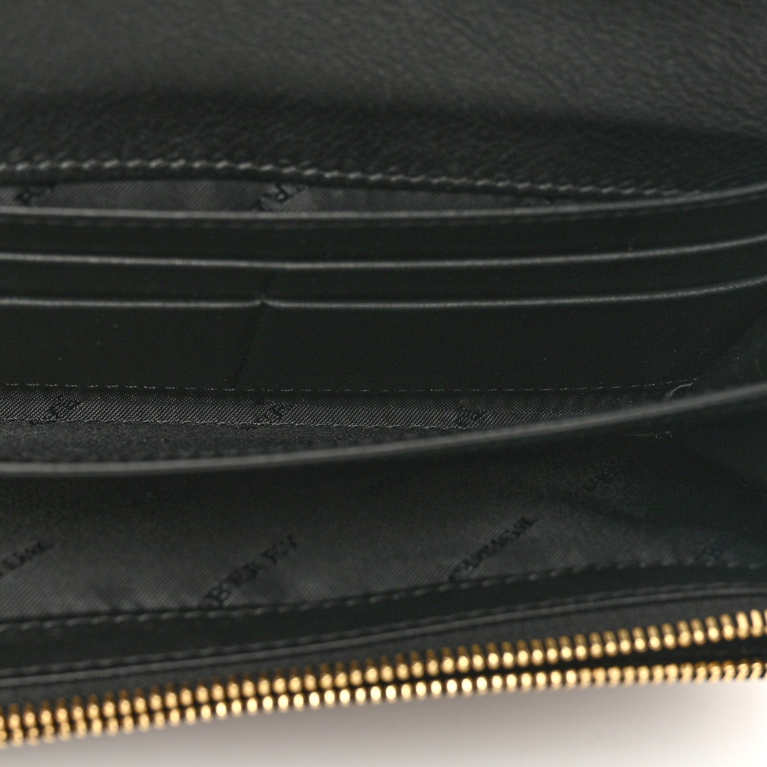 Burberry Calfskin House Check Porter Continental Wallet Black 5 of 8