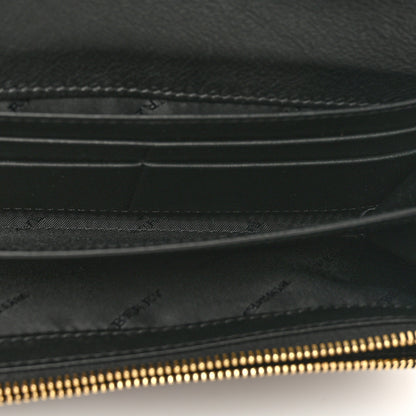 Burberry Calfskin House Check Porter Continental Wallet Black 5 of 8