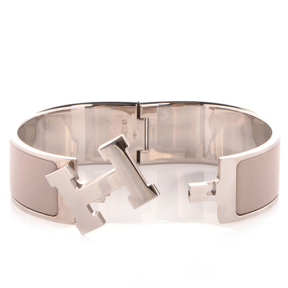 Hermes Enamel Clic Clac H Bracelet Wide GM Marron Glace 5 of 6