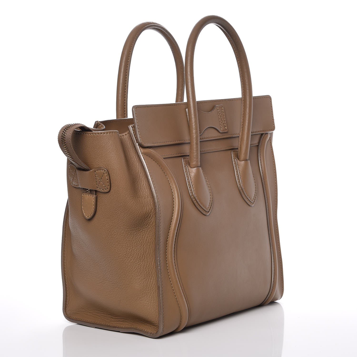 Celine Smooth Calfskin Mini Luggage Camel 3 of 16
