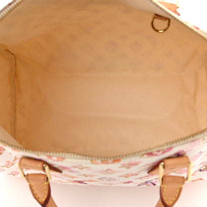 Louis Vuitton Watercolor Aquarelle Speedy 35 White 5 of 12