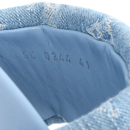 Louis Vuitton Monogram Denim LV Bliss Womens Comfort Mules 41 Turquoise 9 of 10