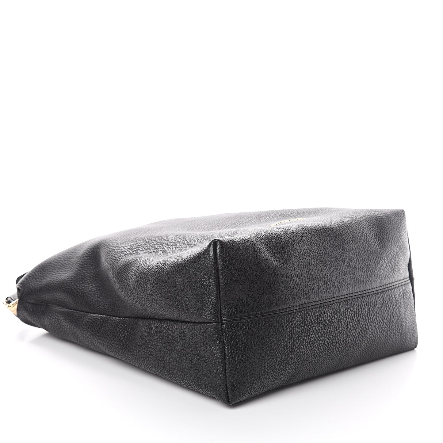 London Grainy Calfskin Medium Cale Hobo Black