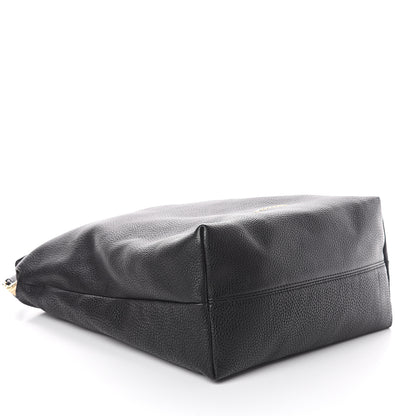 Burberry London Grainy Calfskin Medium Cale Hobo Black 3 of 8