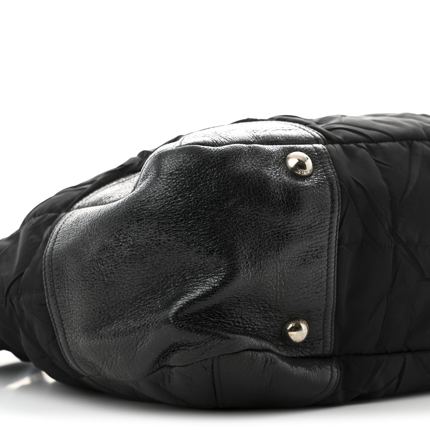 Prada Tessuto Nylon Cervo Lux 24H Tote Black 9 of 11