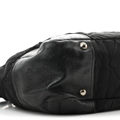 Prada Tessuto Nylon Cervo Lux 24H Tote Black 9 of 11