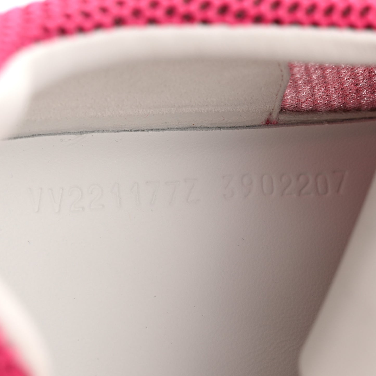 Air Mesh Suede Goatskin Bouncing Sneakers 39 Rose Vinicunca White