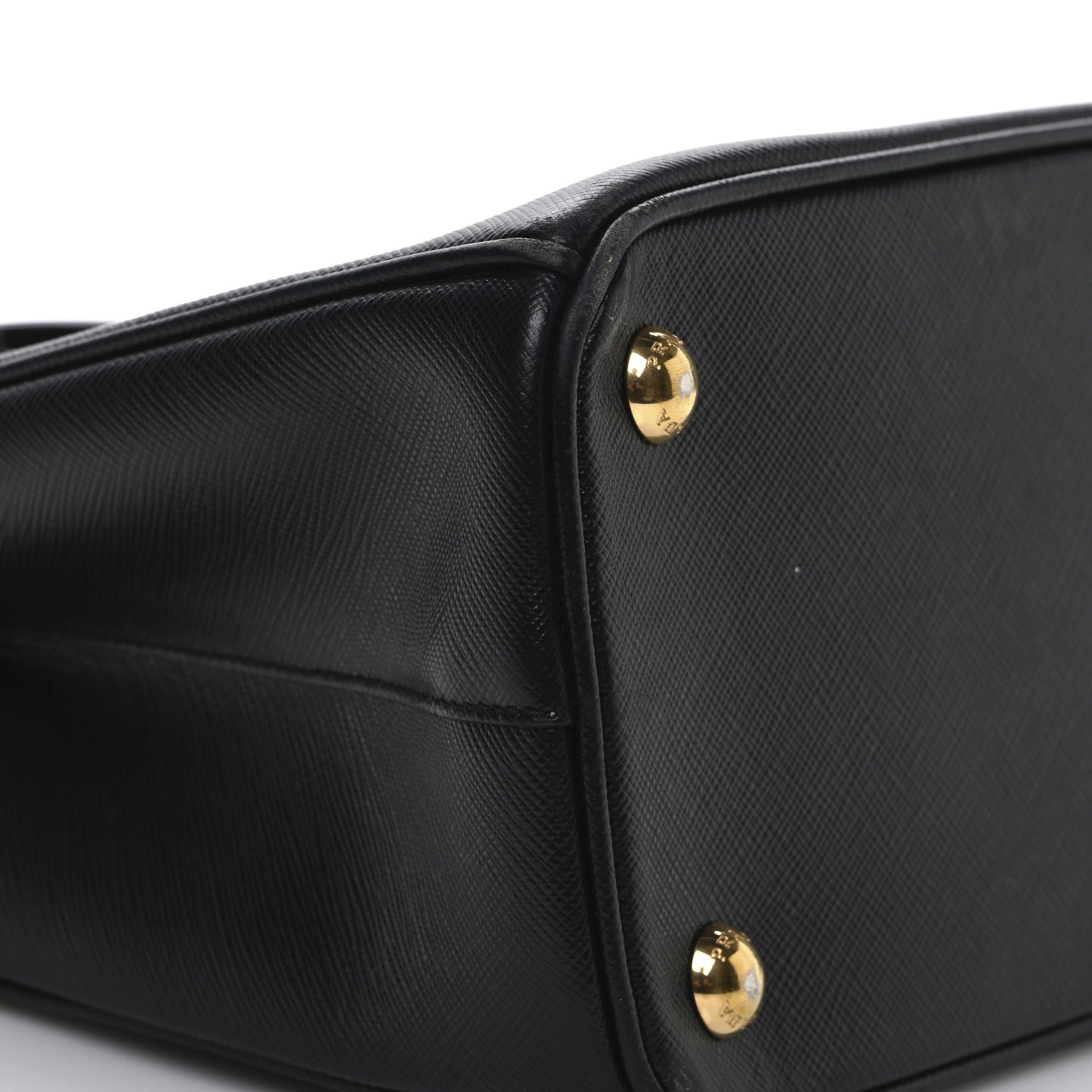 Saffiano Lux Small Galleria Double Zip Tote Black