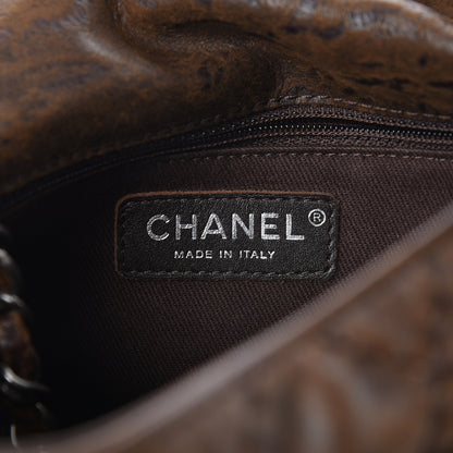 Chanel Aged Crumpled Calfskin Small Vintage Flap Brown 6 of 11
