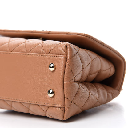 Chanel Caviar Quilted Mini Coco Handle Flap Brown 8 of 11