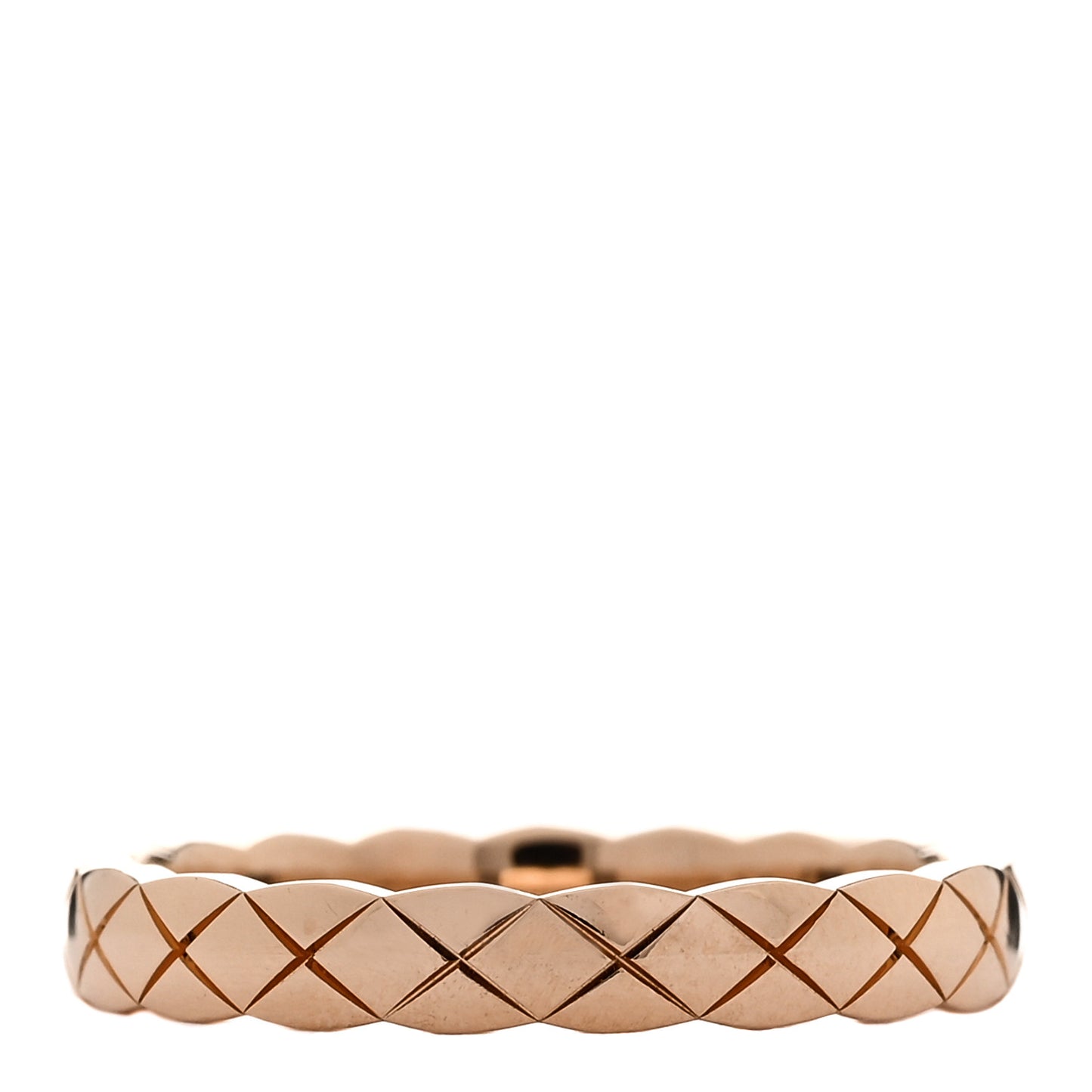 18K Beige Gold Mini Coco Crush Ring 56 7.5