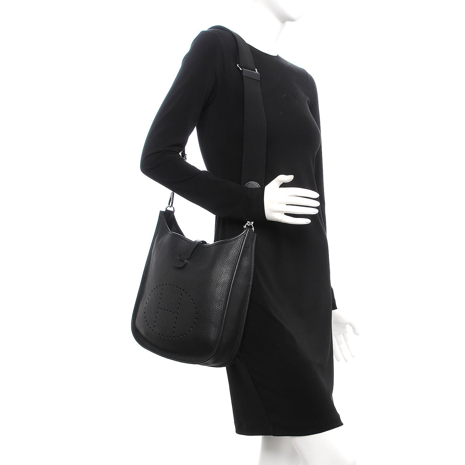 Hermes Taurillon Clemence Evelyne III PM Black 2 of 7
