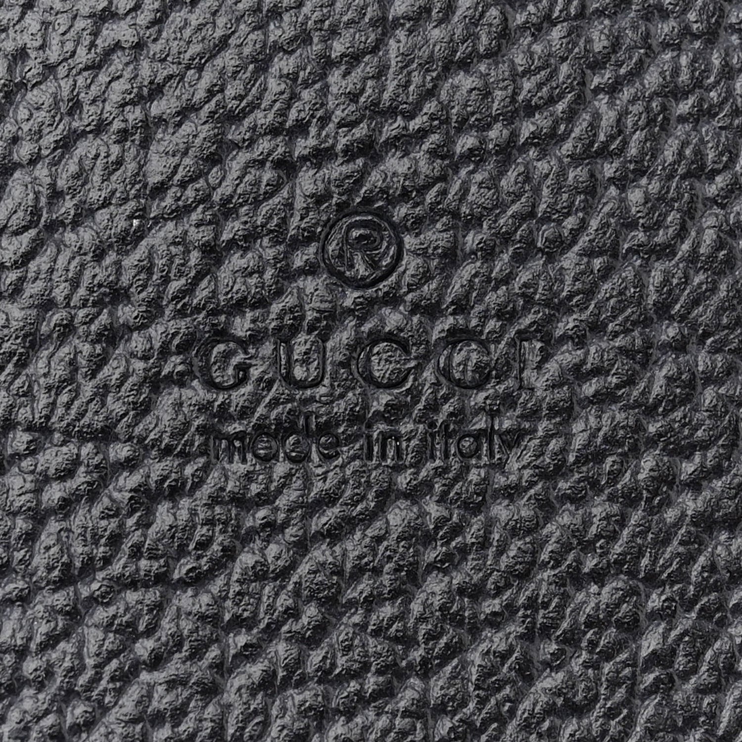 Gucci GG Supreme Monogram Textured Dollar Calfskin Card Case Blue Dark Blue 6 of 8