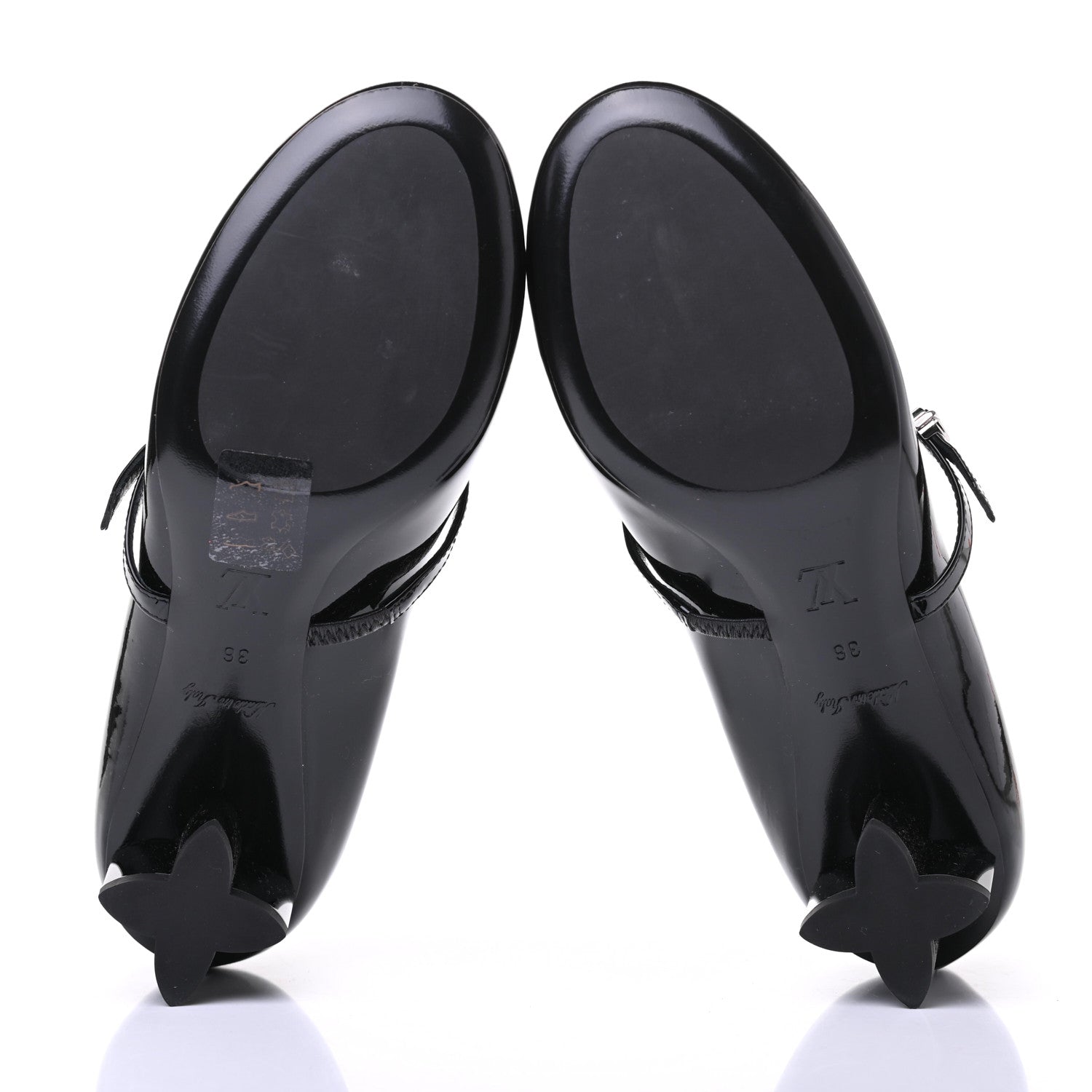 Louis Vuitton Patent Uniformes Silhouette 40mm Pumps 36 Black 5 of 9