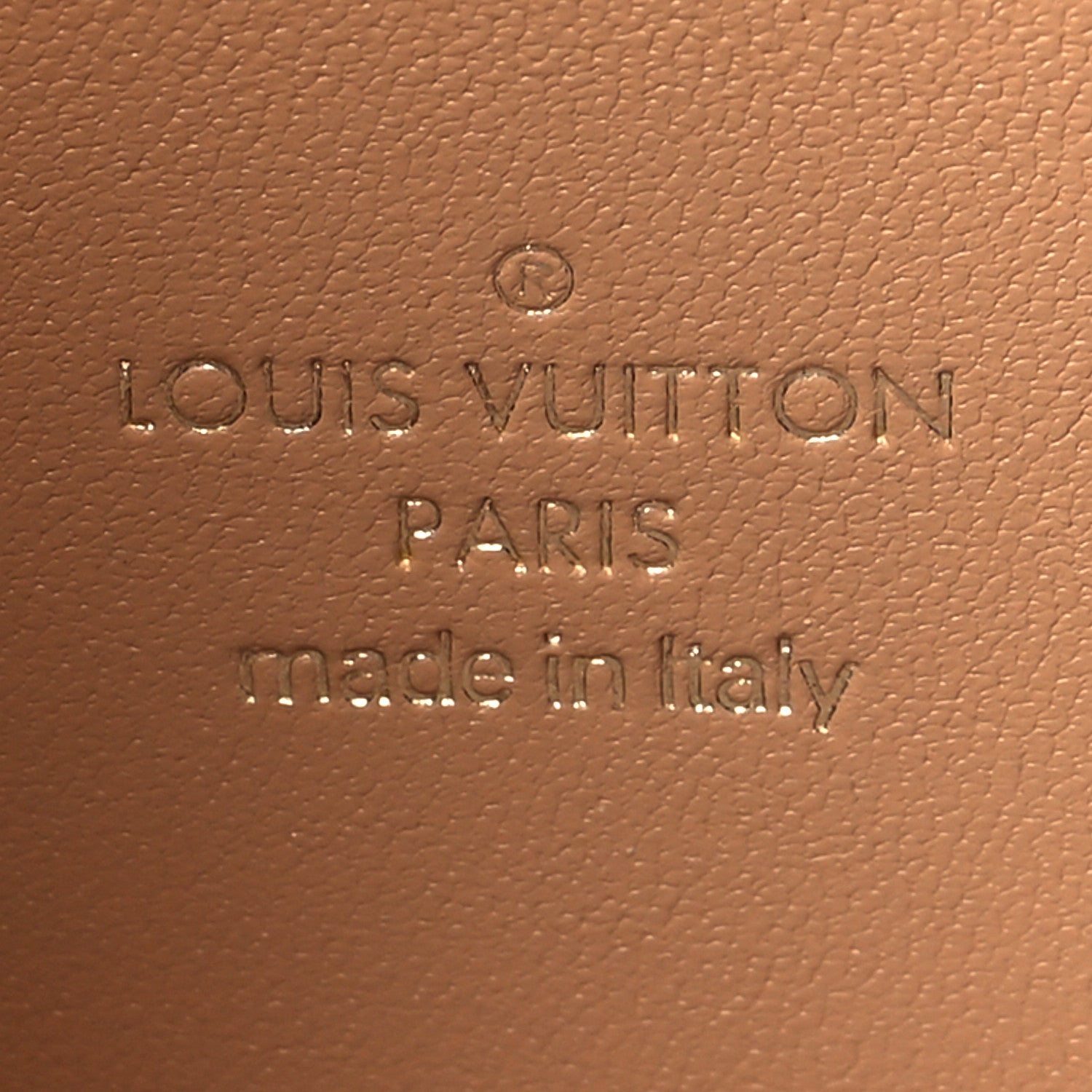 Louis Vuitton Lambskin Embossed Monogram Pochette Coussin Camel 6 of 9