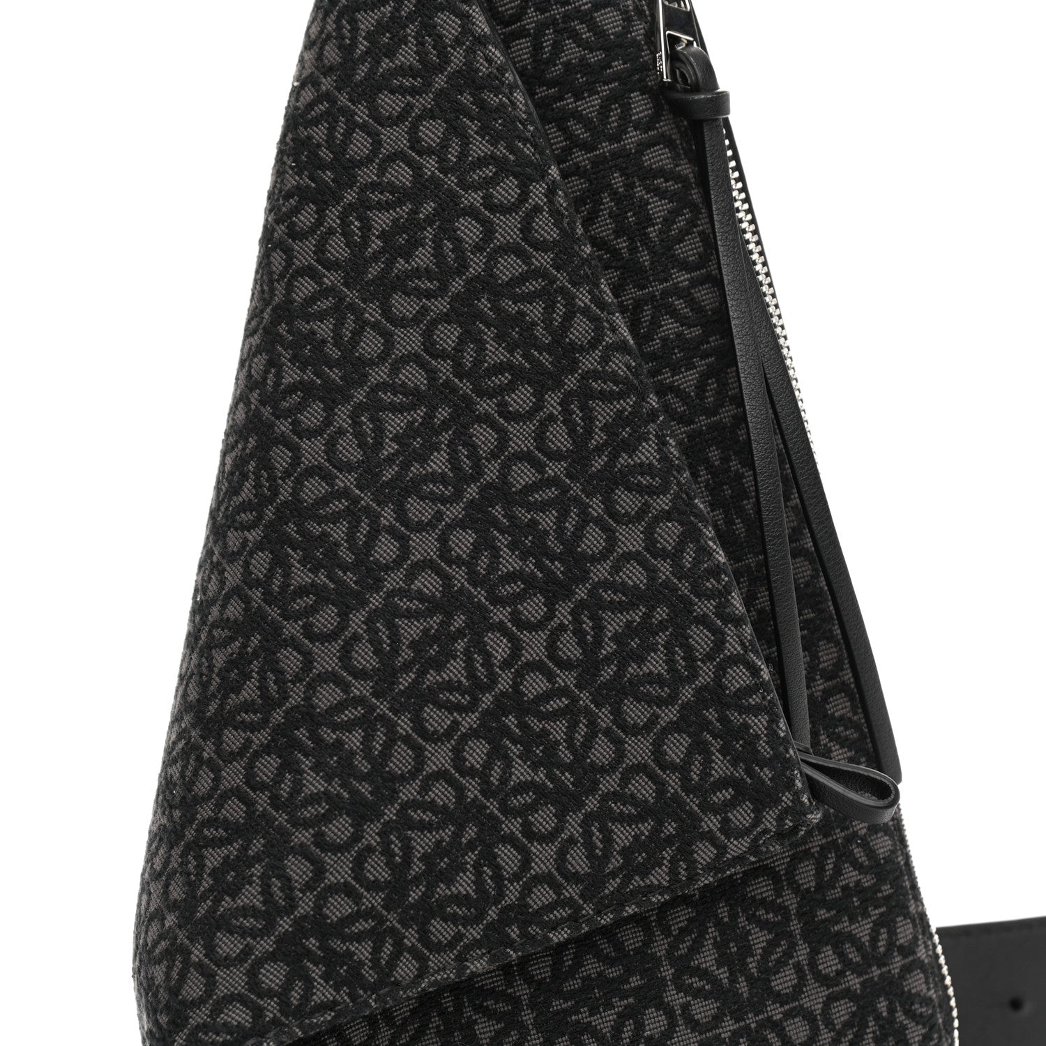 Loewe Jacquard Anagram Calfskin Anton Sling Anthracite Black 9 of 9