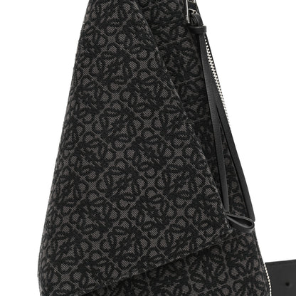 Loewe Jacquard Anagram Calfskin Anton Sling Anthracite Black 9 of 9