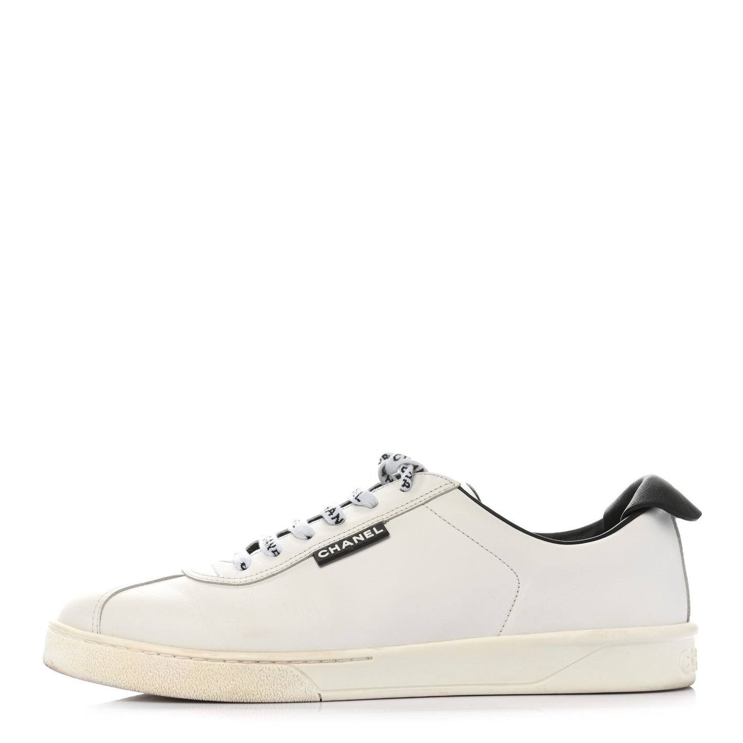 Calfskin CC Womens Sneakers 41.5 White